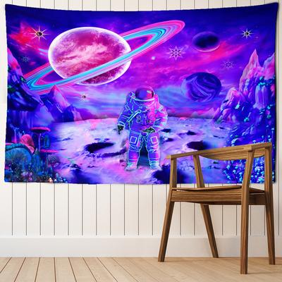 Arazzo Astratto Astronauta da Appendere alla Parete Psichedelico Hippie Arazzo Colorato Universo Stanza Dormitorio Decorazioni per la Casa Sfondo