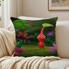 Cartoon Cute PPIKMINS Cushion Cover Pillowcase Antidustmite living Room Sofa Decor Cushion Room