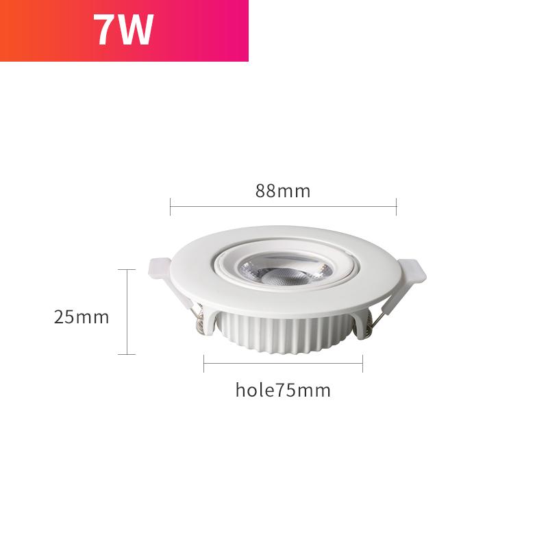 

IP65 Waterproof LED Soptlight Recessed Lamp 7W 12W 18W Down Light Home Decor Indoor Bathroom Living Room Outdoor Balcony AC220V Cold White