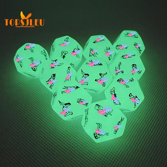 Glow In The Dark Sex Dice - Night Lights Love Fun Toys, Noctilucent Adult Game