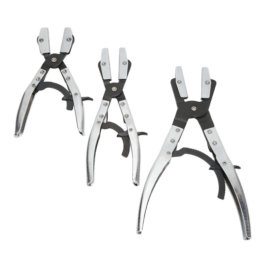 3PcsSet Hose Pinch Off Pliers Automatic Locking Length 8in 10in 12in Carbon Steel for Coolant