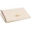 Coach Schlüssel-Münz-Etui COACH Kartenetui Mini Skinny ID Case Cross Grain Leather Chalk Outlet F88250-IMCHK [Artikel]
