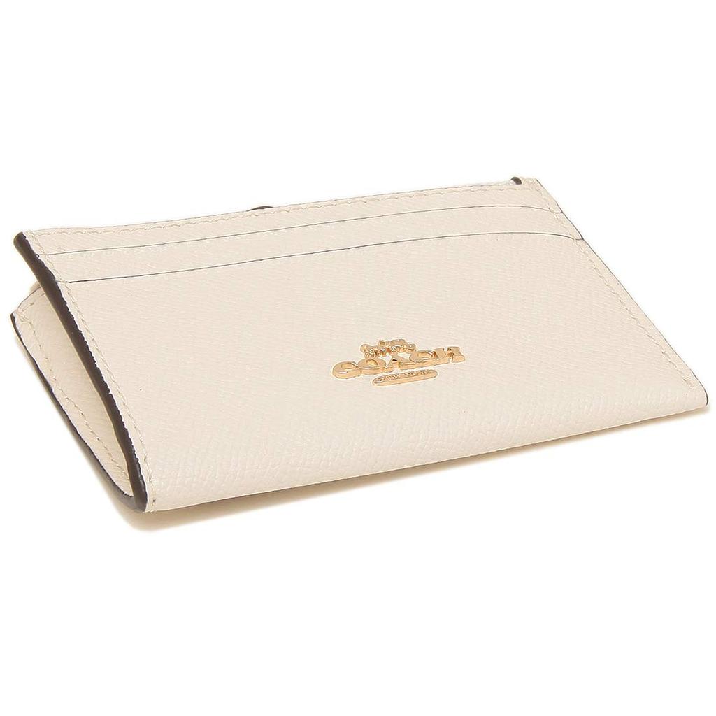 Coach Schlüssel-Münz-Etui COACH Kartenetui Mini Skinny ID Case Cross Grain Leather Chalk Outlet F88250-IMCHK [Artikel]