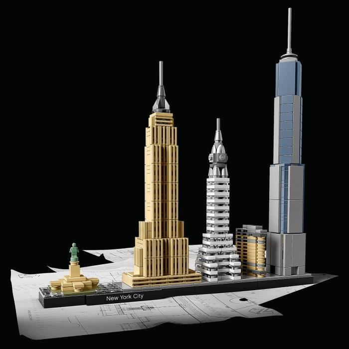 LEGO 21028 Architecture New York, Kit de Construction, Maquette Miniature, Décoration, Empire State Building