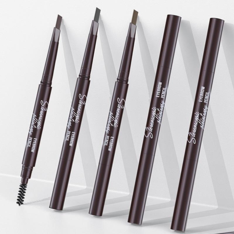 Double Head Three-dimensional Multi-effect Eyebrow Pencil Waterproof Anti-sweat Non-dizzy Eyebrow Pencil