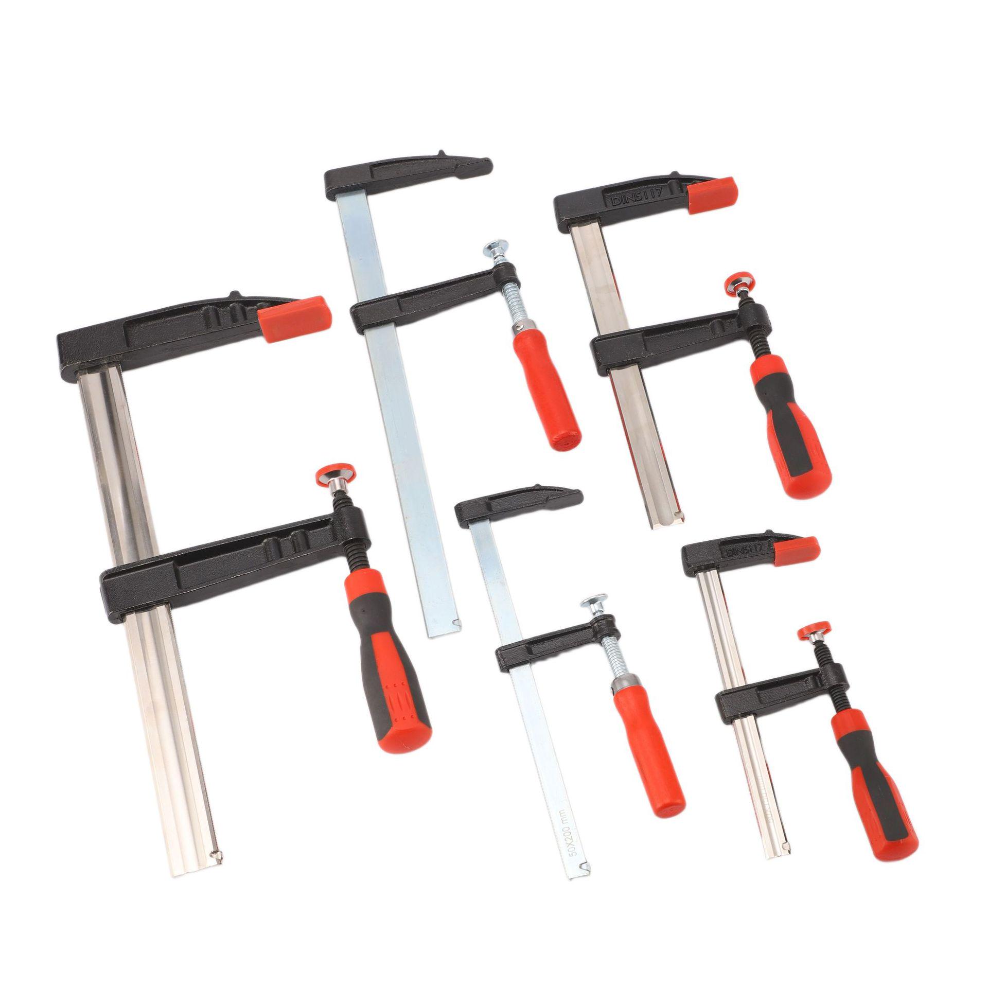 Heavy-Duty German-Style Industrial F Clamp - High Hardness, Extended Thickness for Strong Woodworking 50X150 mm
