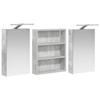 Bathroom Cabinet Set 3 Pcs 100 X 10.5 X 50 Cm Particleboard