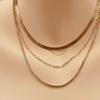 New Retro European Multi-Layer Clavicle Chain Necklace for Women