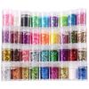 Extra Fine Holographic Glitter Powder for Crafts 24 Colors Nail Body Eye Hair Face Lip Gloss Makeup Single 36 Chunky Glitter A 1 Pcs