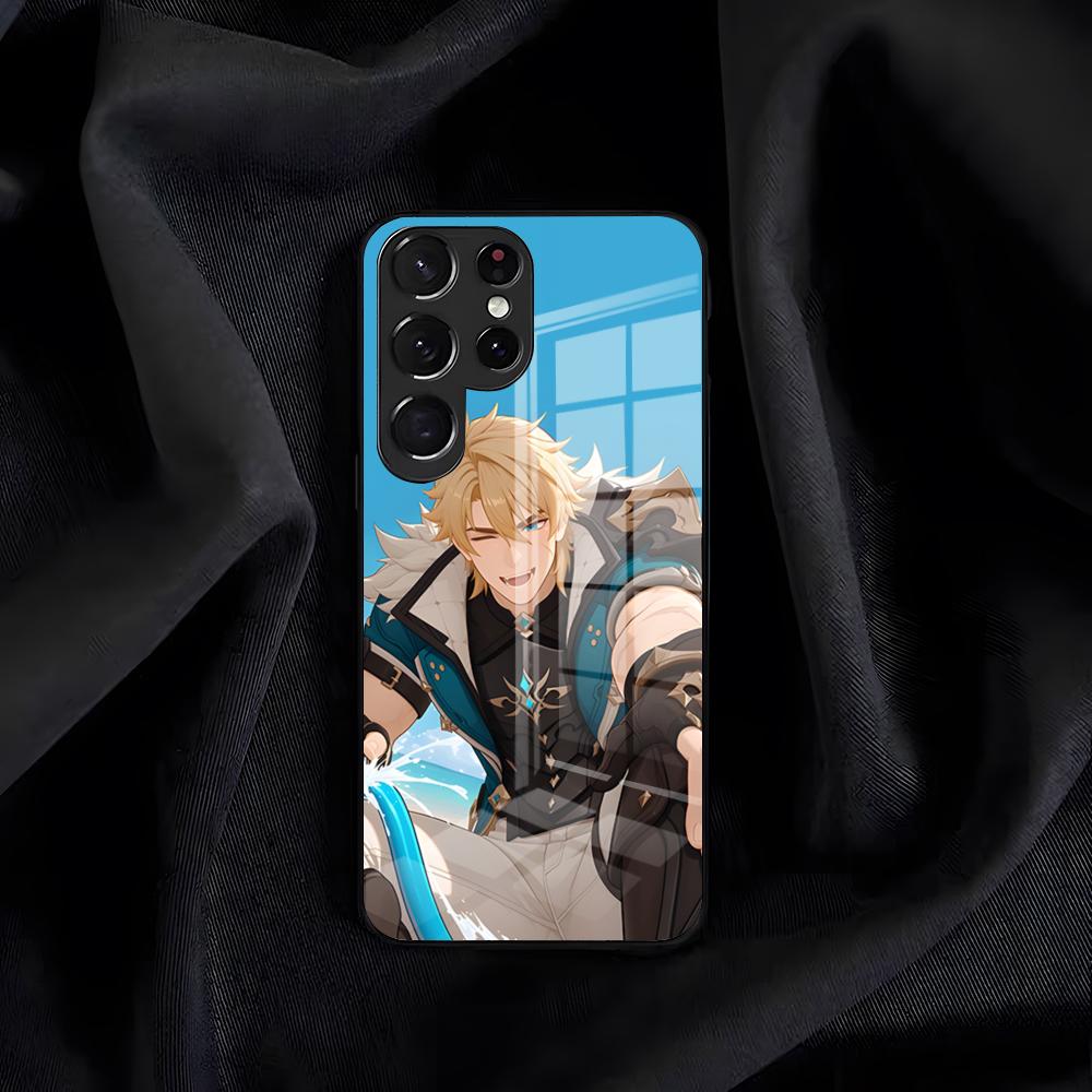 Varka Genshin Impact Phone Case For Samsung S26 S25 Edge S24 S23 S22 S21 S20 Ultra Plus FE Glass Cover