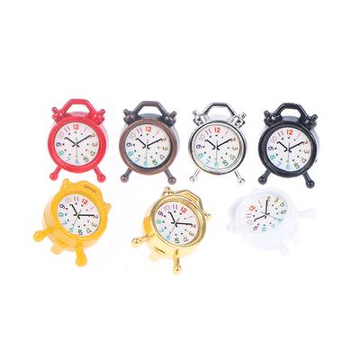 Mini Alarm Clock 1:12 Dollhouse Miniature Alarm Clock Model Doll Home Decor Toy