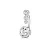 Bobisty14G Belly Button Bars for Women Surgical Steel Belly Bar CZ Butterfly Snake Clicker Navel Ring Body Piercing Jewellery