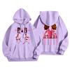 Unisex Casual Letter Print Hoodie Long Sleeve Loose Fit Sweatshirt for Men and Women