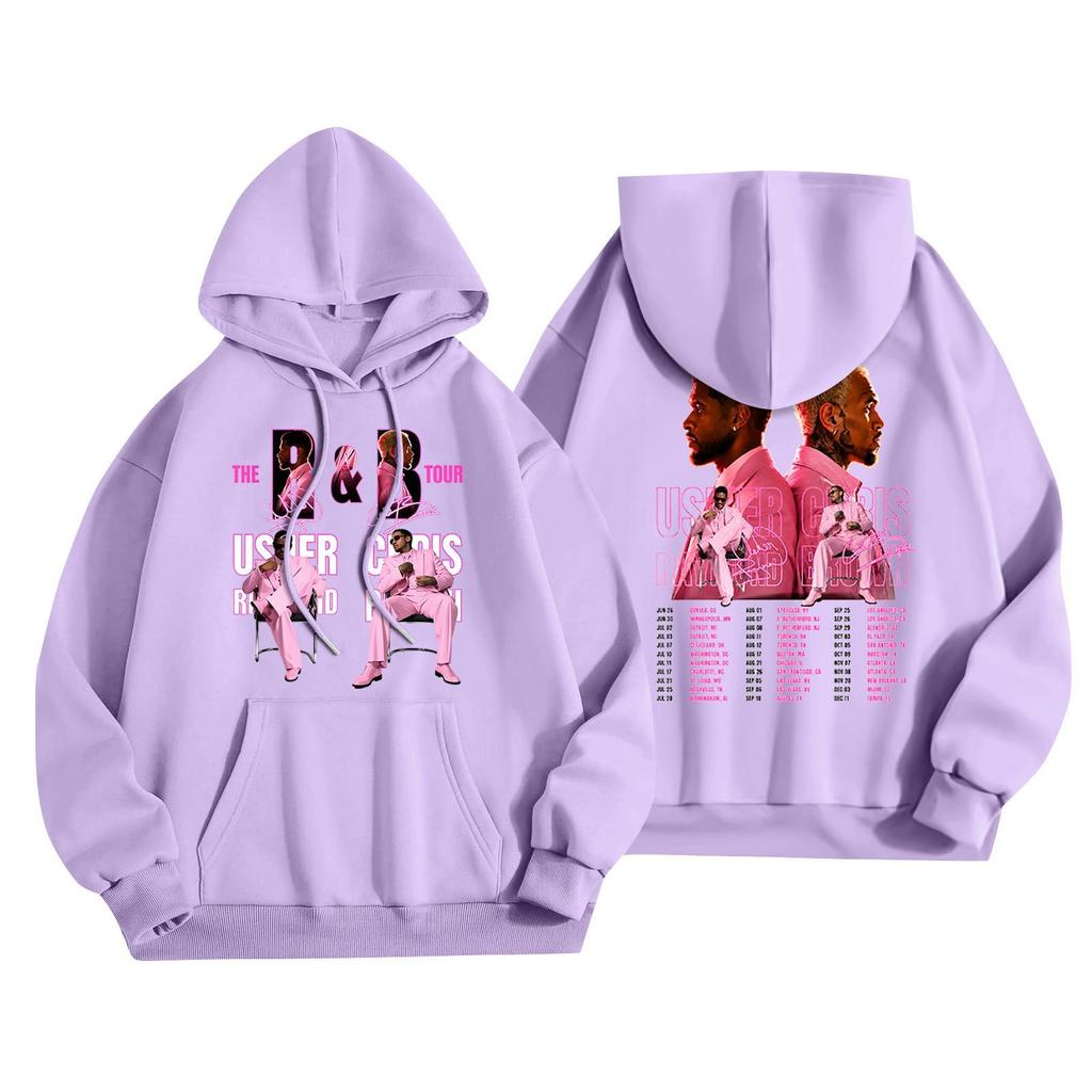 Unisex Casual Letter Print Hoodie Long Sleeve Loose Fit Sweatshirt for Men and Women