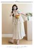 Women's Maternity Summer Doll Shirt & Shorts Two-Piece Set - Fashionable Short Sleeve Outfit for Outings