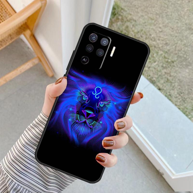 Zodiac Signs Case For Oppo A76 A16 A96 A17 A18 A60 A80 A40 A38 A58 A78 A98 A94 A74 A54 A15 A57 A77 A5 Pro