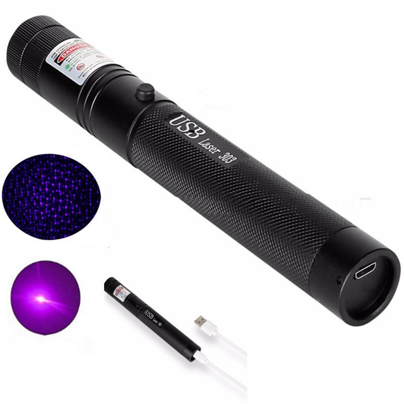 Multi-Color Starry Sky USB Laser Flashlight