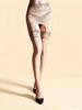 Lace Waist Skirts With Stocking Women'S Detachable Garters Oil Shiny Glossy Sheer See Through  Stocking Tights 2 In 1 Pantyhoses