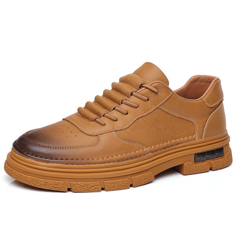 Hot-selling casual leather shoes 2025 autumn men's British versatile breathable fashion trendy shoes