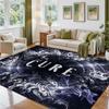 The Cure Design Crystal Velvet Rug Soft Decorative Mat for Bedroom Entrance