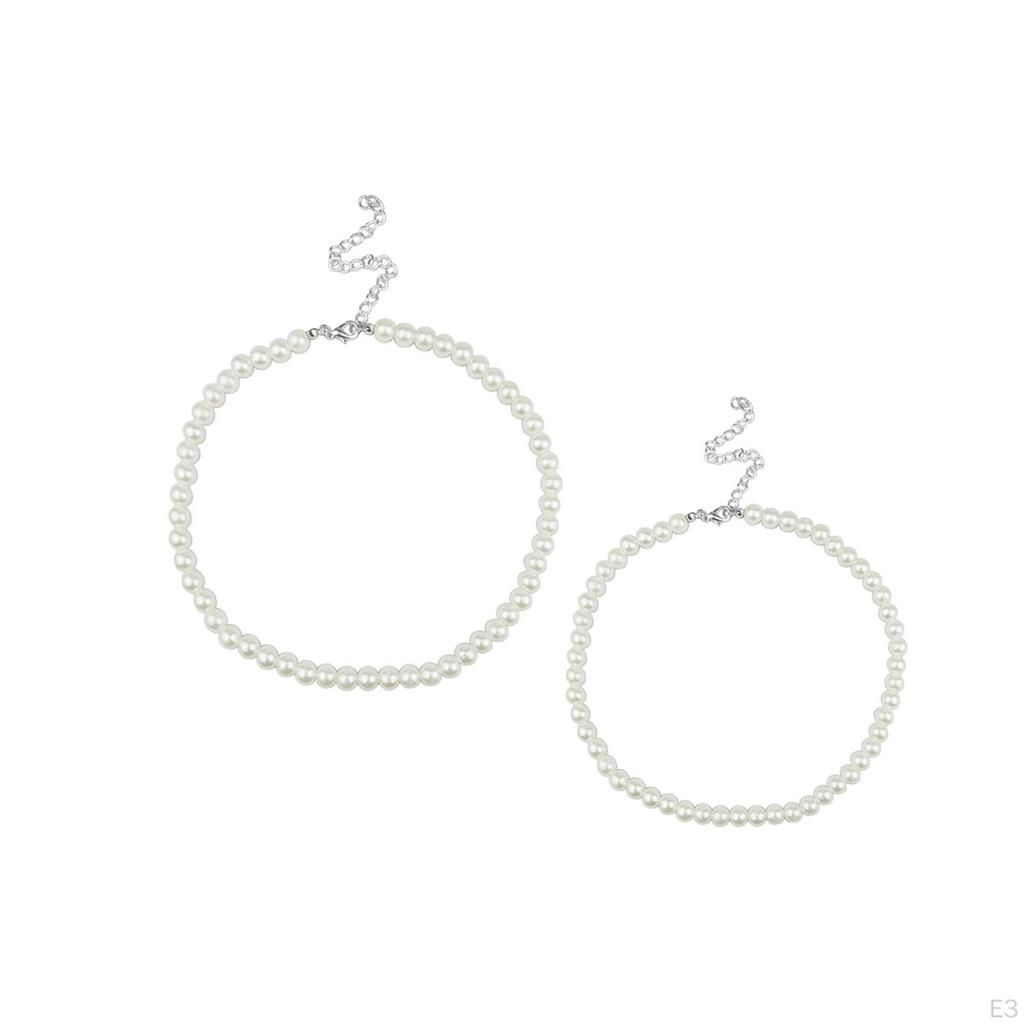 Beaded Choker Necklac Costume Jewelry Clavicle Necklace for Women Lady Girlfriend