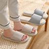 Four Seasons Cotton Linen Indoor Slippers - Thick-Soled, Unisex and Comfortable for Spring, Summer, and Autumn.