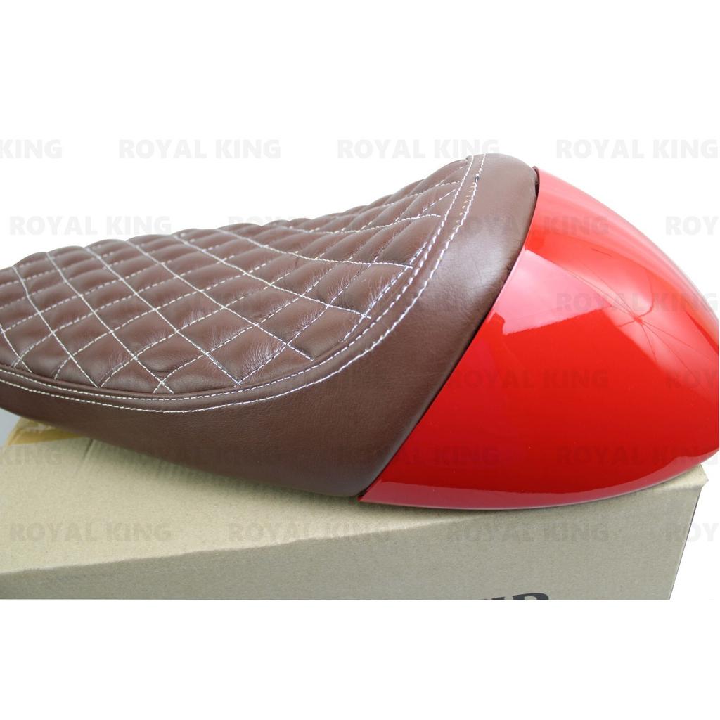 Royal Enfield Interceptor & Gt 650 "Premium Leather Single Rider Seat With Cowl"