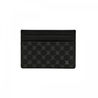 Black Leather Dd Pattern Cardholder Dbho9f131