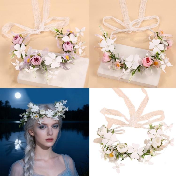 Comfortable Floral Hair Band With Adjustable Fit Natural Style Headpiece For Teens Adults Women Lightweight Design