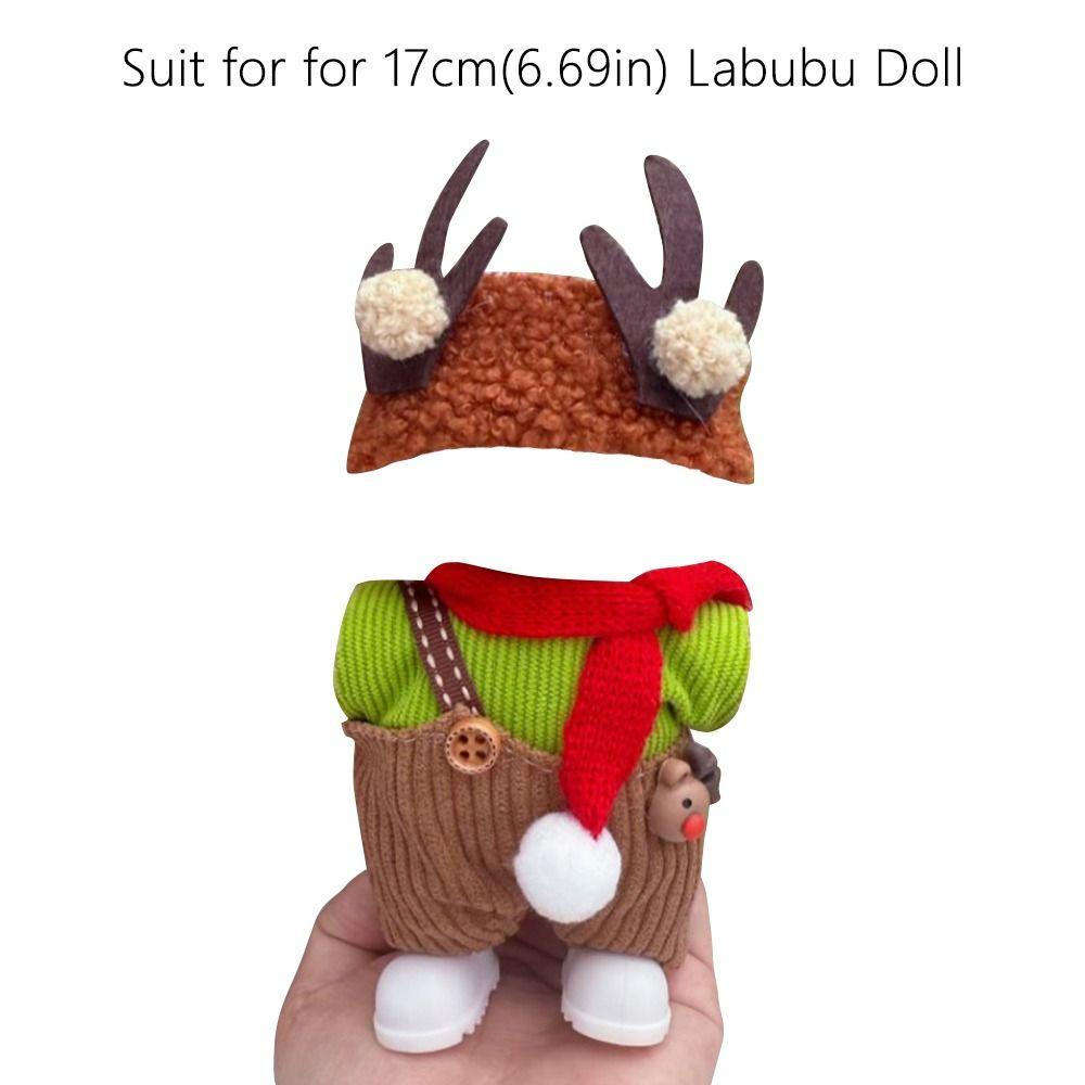 Scarf Christmas Attire Red Color Deer Costume New Skirt Overalls  Festive Occasions