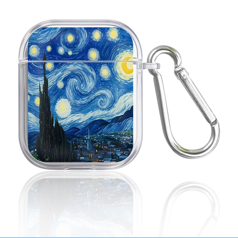Case For Airpods 4 3 Pro2 Pro3 1 2 Pro Clear Earphone Cases Cover Artistic Aesthetic Patterns