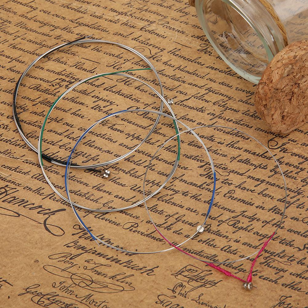 4Pcs Violin Strings Set Silver Stainless Steel Musical Instrument Accessories for 4 4