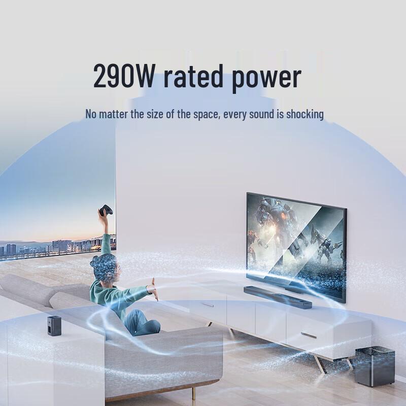 SANSUI Dolby Soundbar Home Theater KTV System CN plug (adapter included) (CN version)