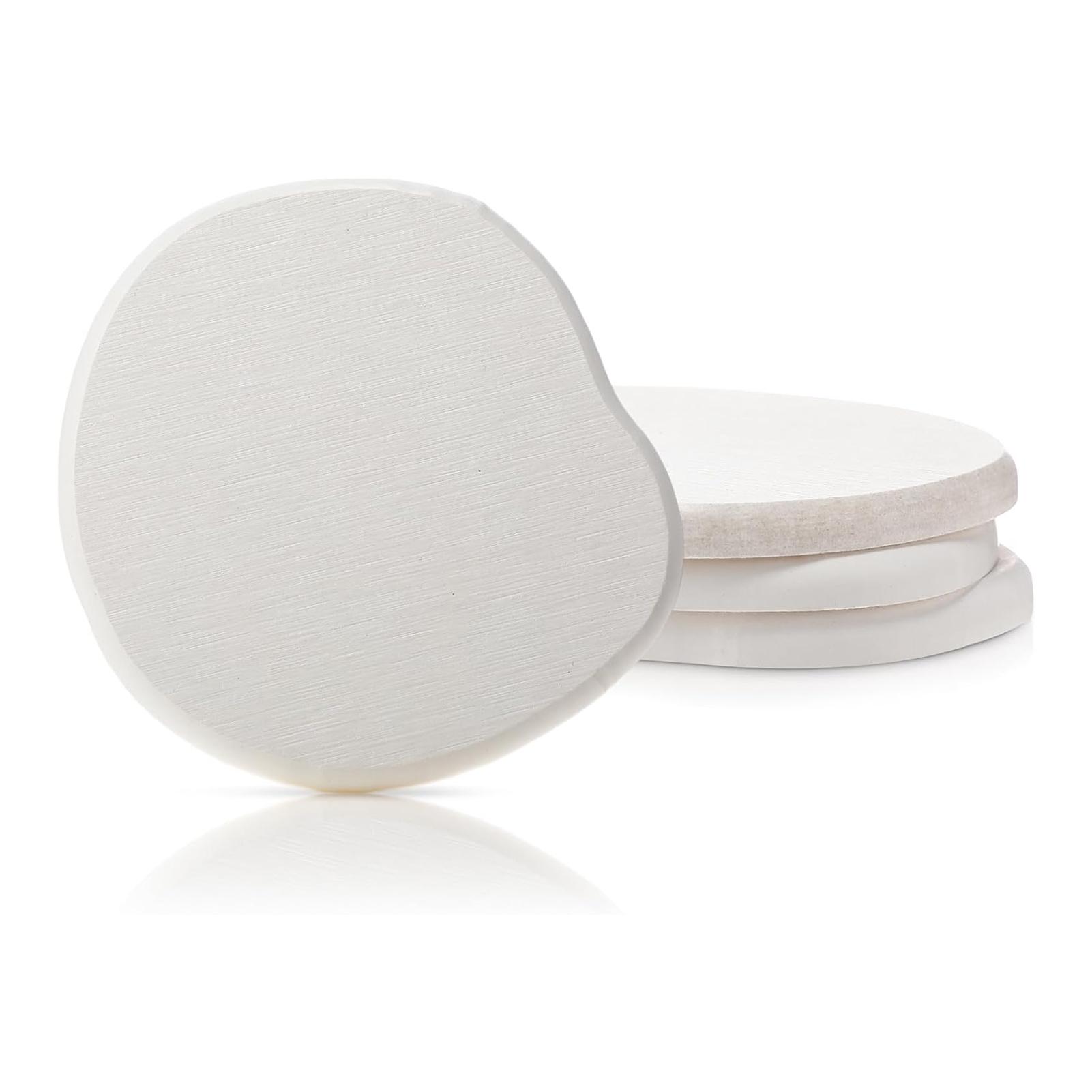 4/8PCS Set Diatomite Coasters  Absorbent Fast Drying Non-Slip Round Coasters For Home Office Coffee Tea Cups 4 Inch