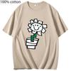 G-green Day Rock Tshirt Kerplunk Flower T-Shirts for Women/Men T Shirt Rock Tees 100%Cotton Summer Clothing Unisex Y2k