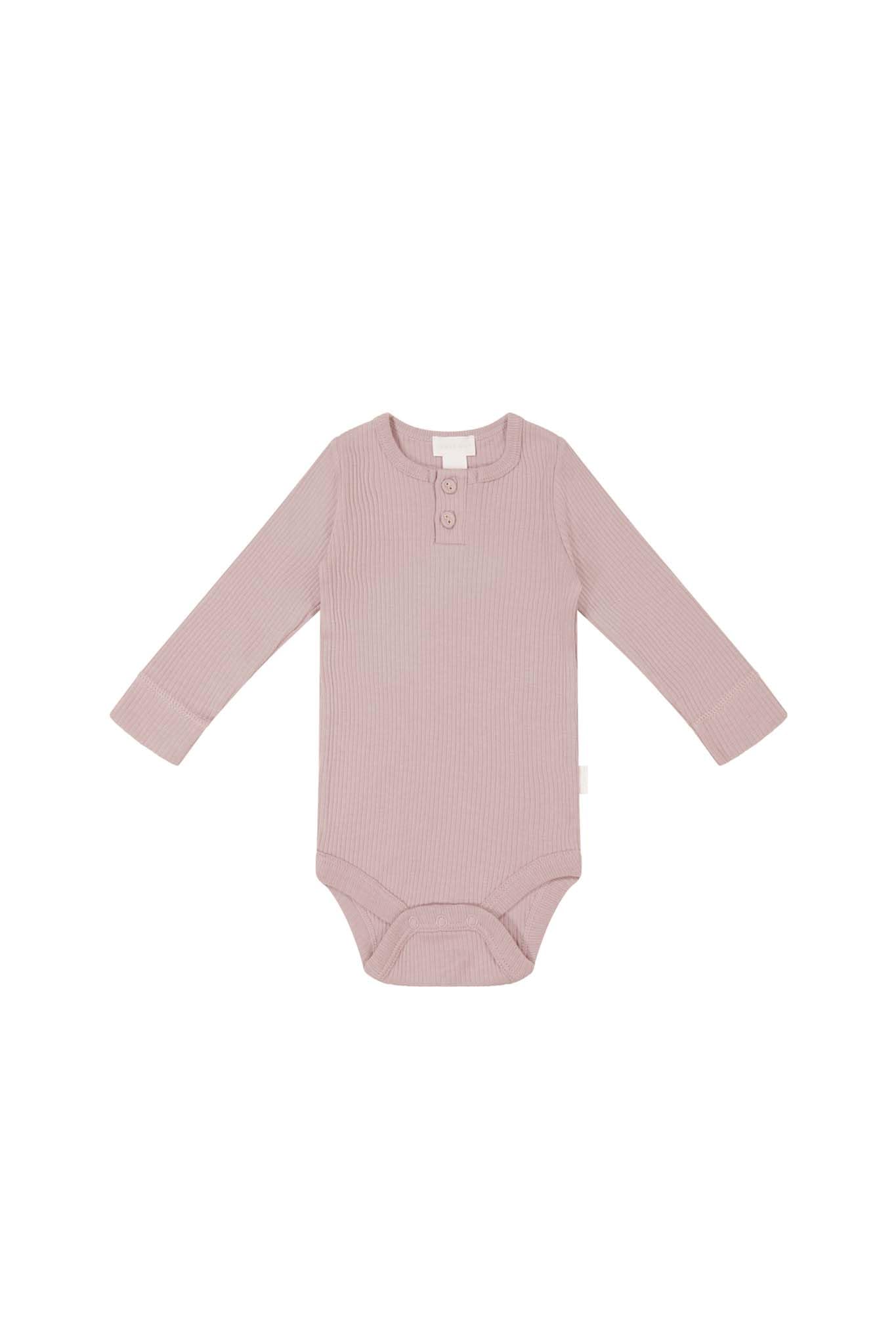 

OCM Basic Long Sleeve Bodysuit JBCO246021 Baby PCH 60 [Jamie Kay]
