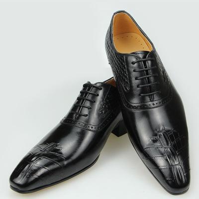 Fashion Factory Chaussures Homme Cuir Véritable Fait Main Lacets Oxford Robe Mariage Bureau Affaires Luxe Imprimé Personnalisé Chaussure Mode
