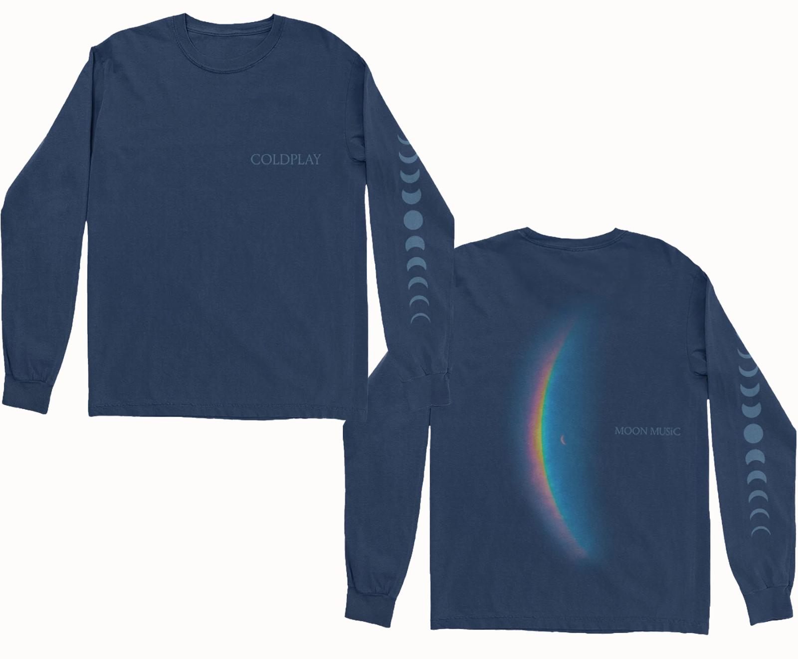 2 Sides Coldplay Band Moon Music Shirt Classic Navy Unisex S-5XL EM1294 XXXL