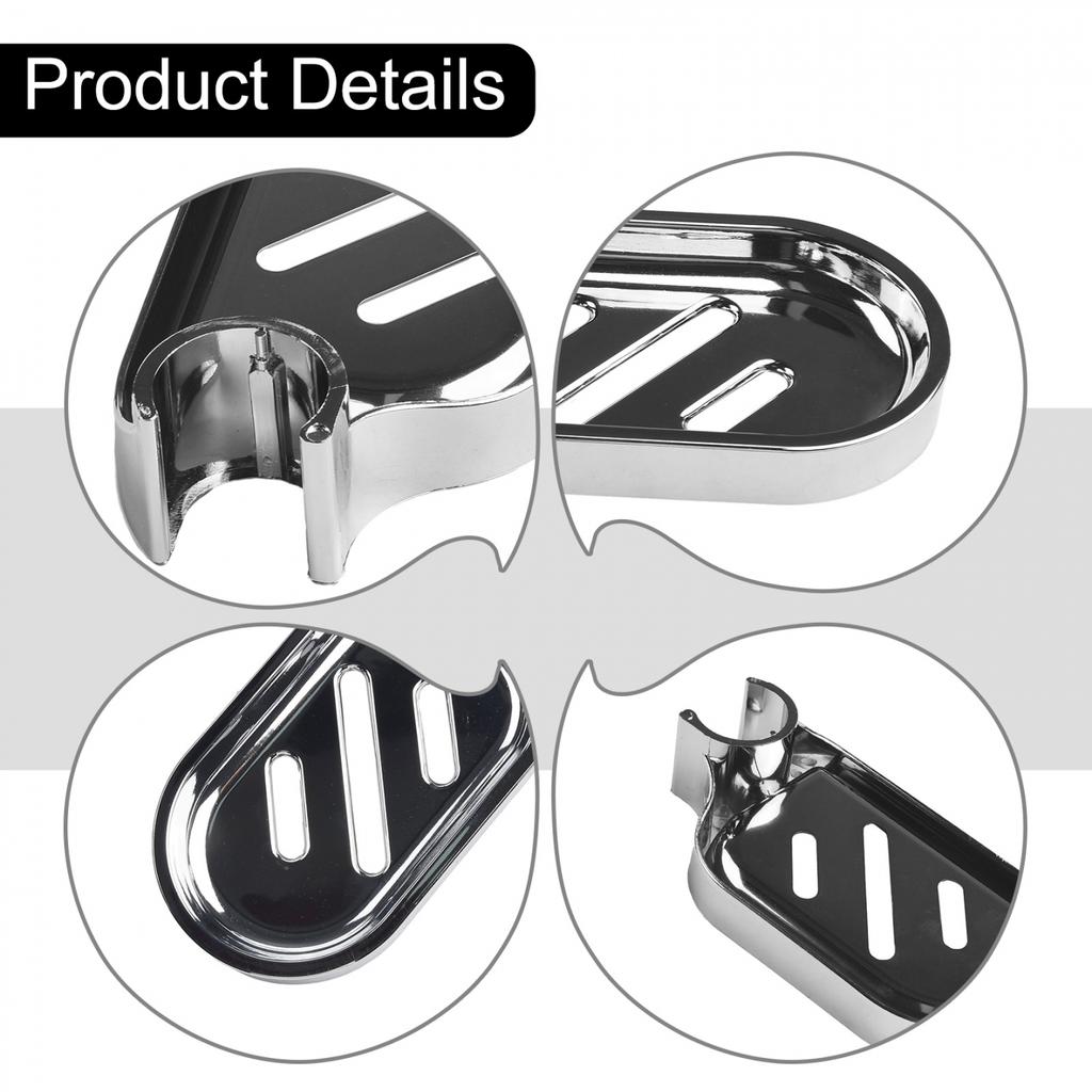 Wear-resistant Soap Dish 1pcs ABS Material Chrome-plated Clean