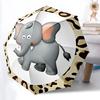 1pc Safari Elephant Print Automatic Opening and Closing Folding Umbrella with 8 Iron Ribs - Portable, Foldable for Travel Yy251124081