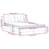VidaXL Bed with Mattress, Upholstered Bed with Headboard Cushion, Double Bed, Adult Bed, Bedroom Furniture 3208871
