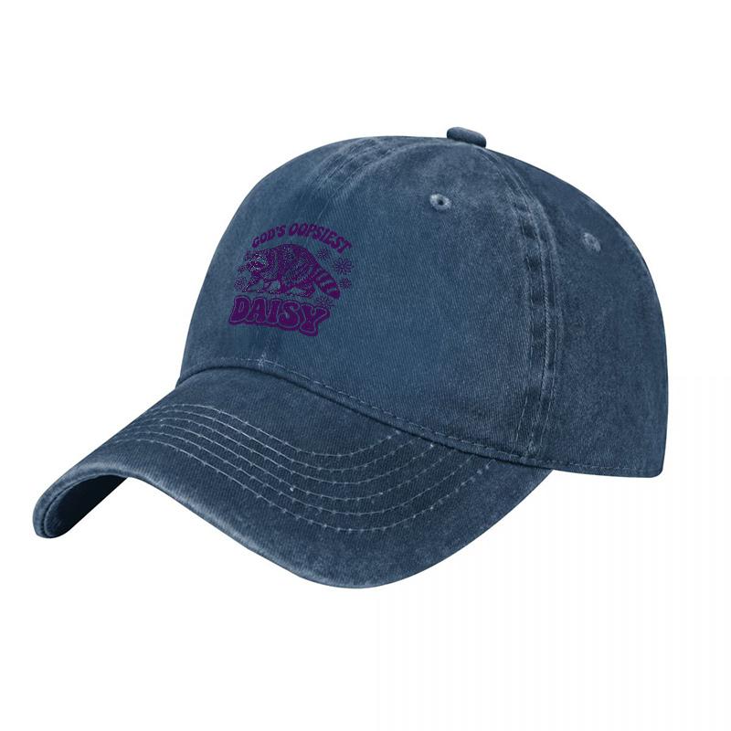 Ole Miss Purple Washed Cotton Baseball Cap Classic Fit Adjustable Hat for Daily Wear Sports