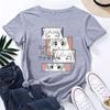 Kawaii Anya Forger Print Shirt Anime Pattern Women's Casual Short Sleeve T-Shirt