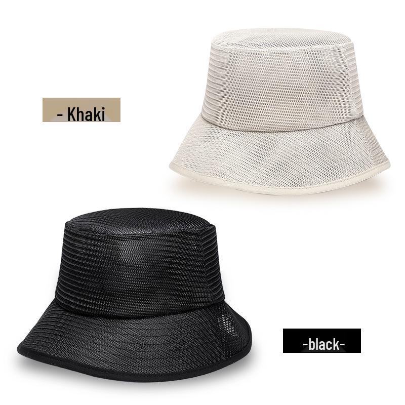 Men's Plus Size Sun Protection Breathable Bucket Hat for Summer & Beach Fishing