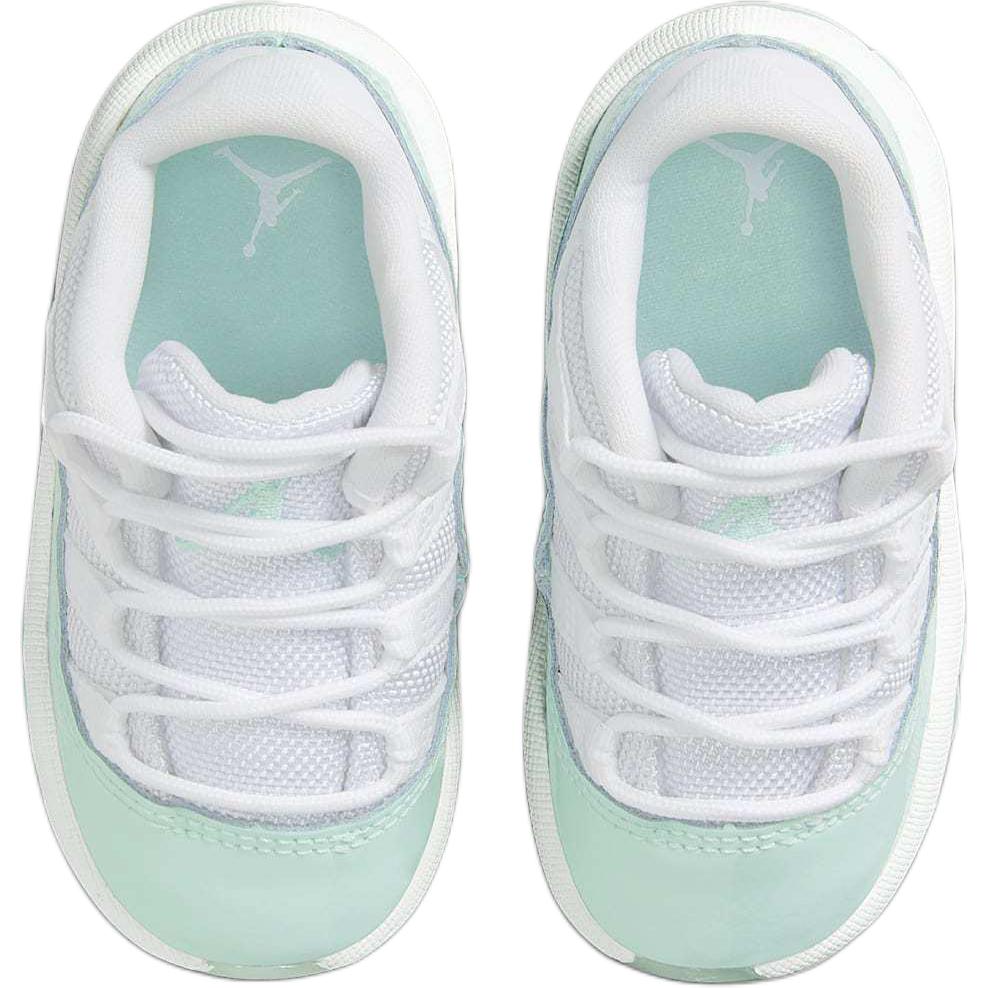 Air Jordan 11 Retro Low TD Igloo Baby-Sneakers Grün Weiß 645107-103