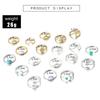 New European and American Rings Vintage Sun Eye Arrow Moon Ring Set Sapphire Ring Nineteen-piece Set