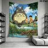 Name Custom Anime-Totoros Wall Tapestry Aesthetic Wall Hanging Printed Fabric Blanket Decorative Tapestries for Bedroom Living Room Home Decor
