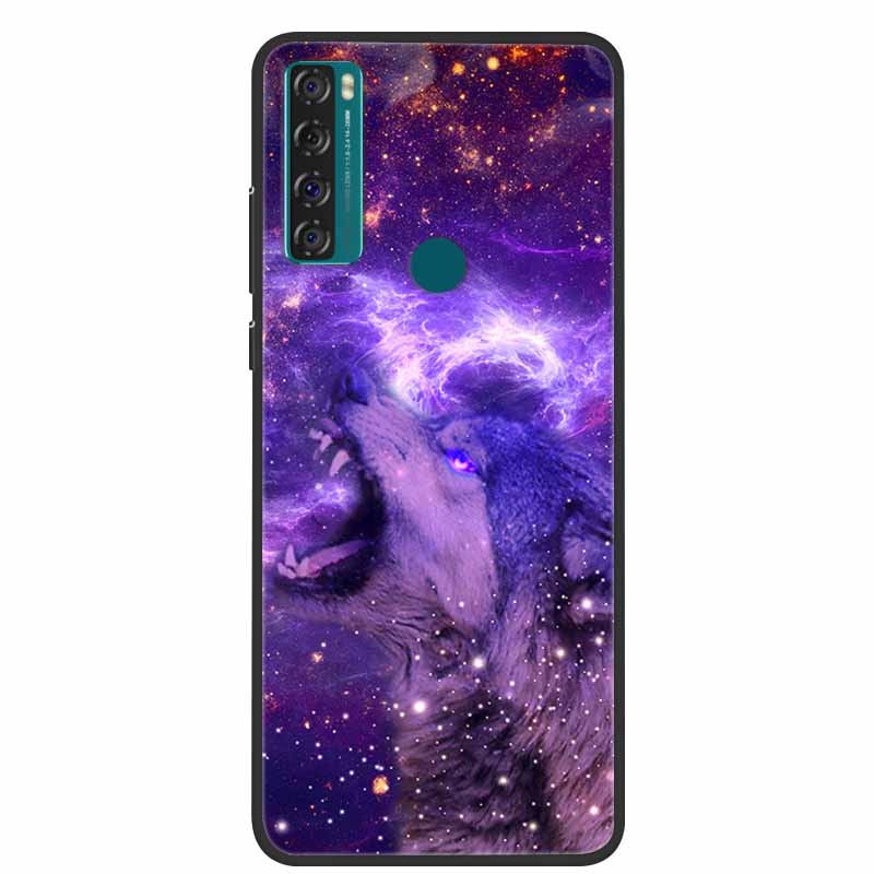 Para TCL 20 SE Funda 205 de silicona suave Funda de dibujos animados para TCL 20B 6159K Funda trasera para TCL 20 R 5G 20SE Fundas de moda TPU Funda
