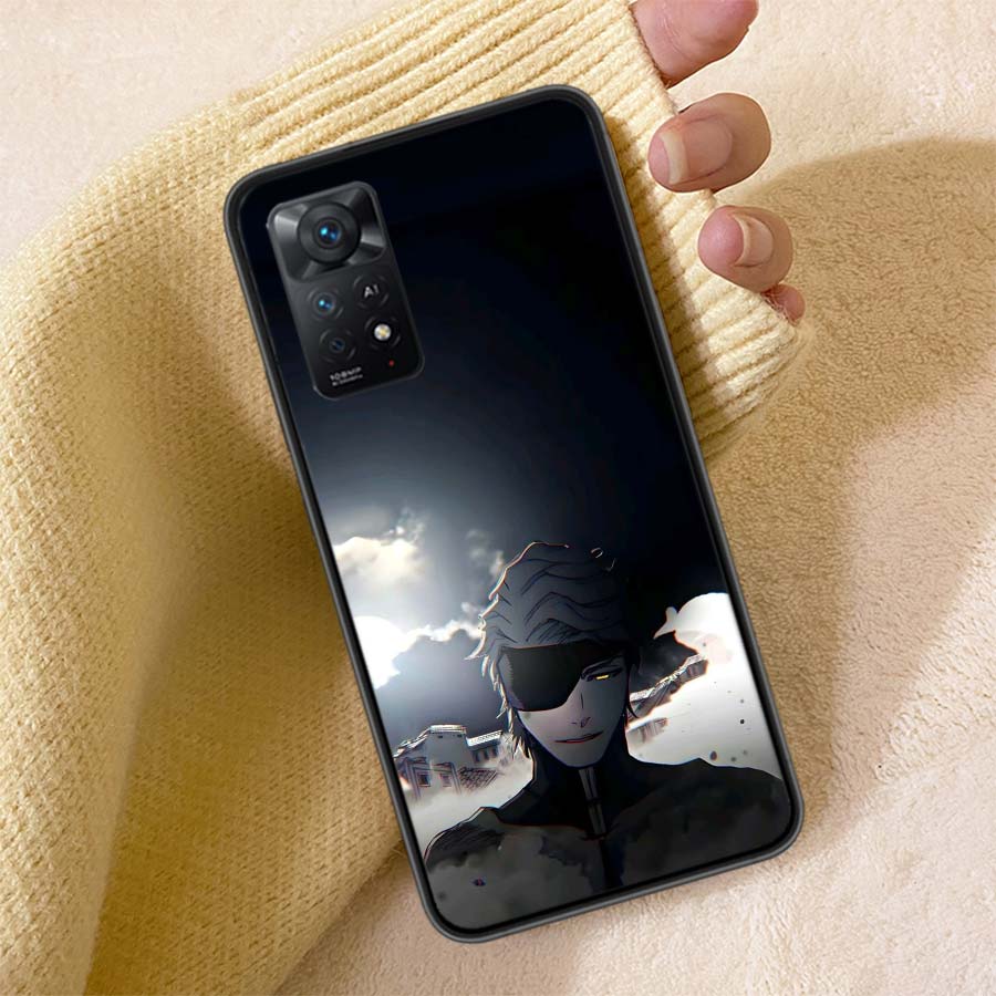 Bleach Aizen Sousuke Phone Case For Redmi Note 13 14 15 Pro Plus 12 13C 12C 15C 9 10 10C 9T 9C 9A TPU Soft Cover Clear Cell Case