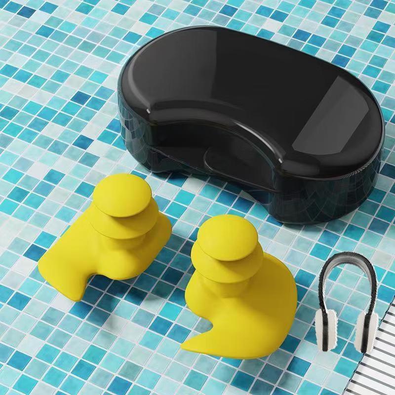 Professional Waterproof Silicone Swimming Nose Clip and Earplugs Set